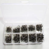 10000pcs High Qulity Carbon Steel Fishing Hooks Sharp 3#-12#