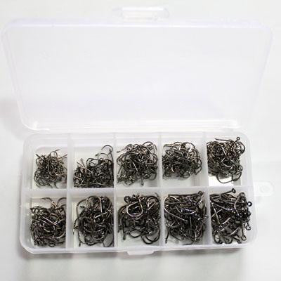10000pcs High Qulity Carbon Steel Fishing Hooks Sharp 3#-12#