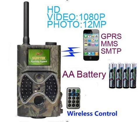 infrared Trail Hunting Camera 2&quot; TFT LCD DVR IR MMS HC-300M Digital Trail Camera with GPRS