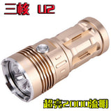 Super Bright 4000 Lumens 3 x CREE XM U2 LED Lamp 3 Modes Flashlight Power Source 1/2/3/4 x 18650 3.7v Battery for Indoor/Outdoor Activities