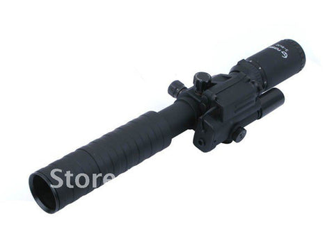 Tactical SNIPER 3-9x32 Blue Riflescope with 1mW Red Laser Rifle scope
