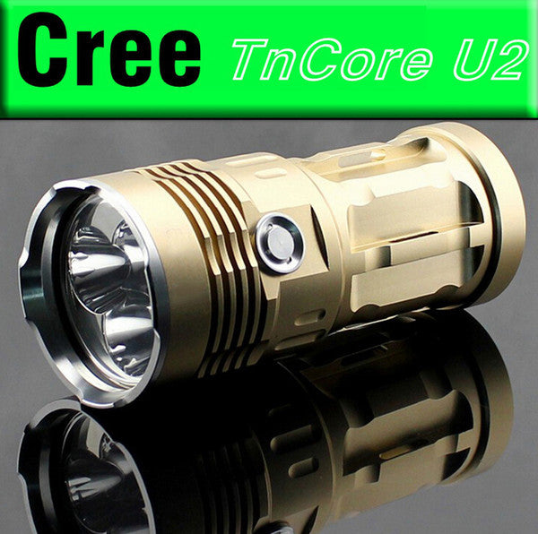 Super Bright 4000 Lumens 3 x CREE XM U2 LED Lamp 3 Modes Flashlight Power Source 1/2/3/4 x 18650 3.7v Battery for Indoor/Outdoor Activities