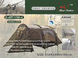 Top Quality Large Camping tent Waterproof Canvas Fiberglass 5-8 People Family Tunnel Tents equipment outdoor mountaineering T220