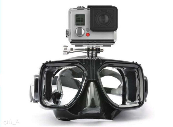 underwater diving mask for gopro hero camera accessories, tempered glass lens adult diving for Hero1/2/3+/4