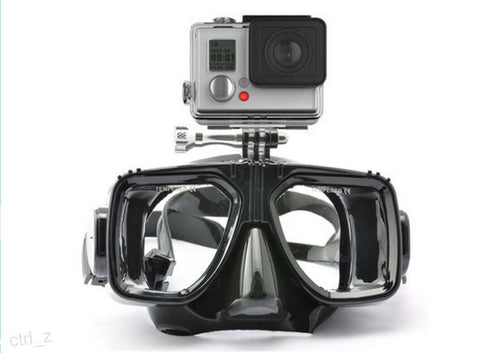 underwater diving mask for gopro hero camera accessories, tempered glass lens adult diving for Hero1/2/3+/4